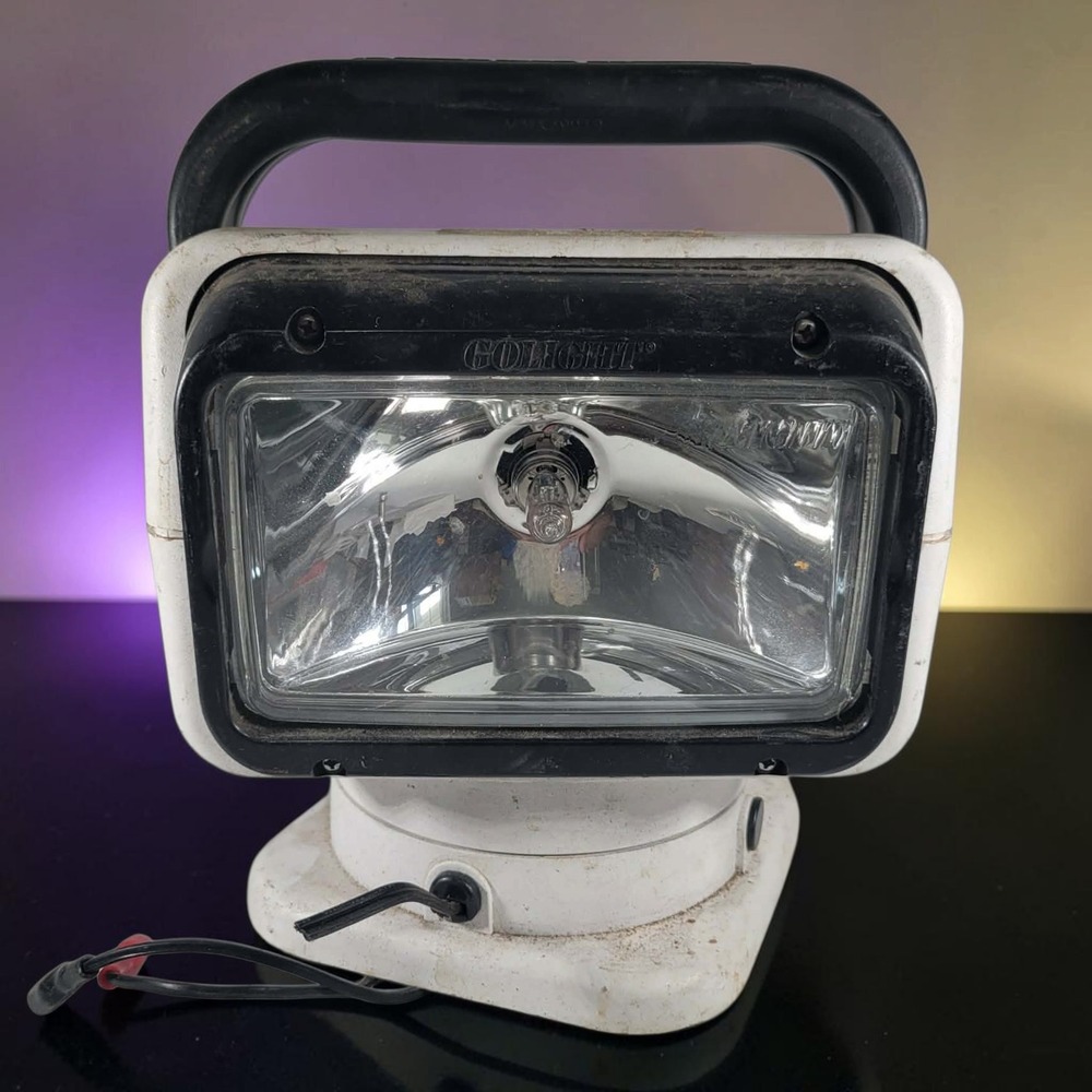PARTS Golight Searchlight Spotlight White UNTESTED Fair Cut Wires Utility Lamp